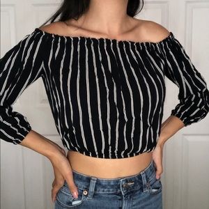 Brandy Melville Off Shoulder Long Sleeve Blouse
